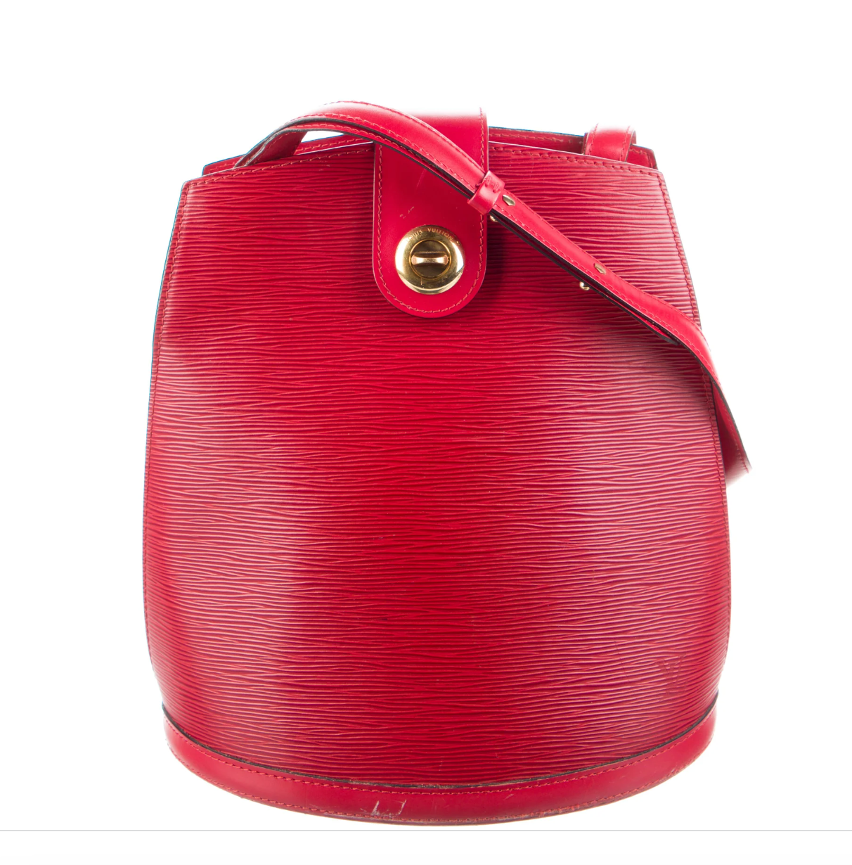 LOUIS VUITTON Red Cluny Shoulder Bag