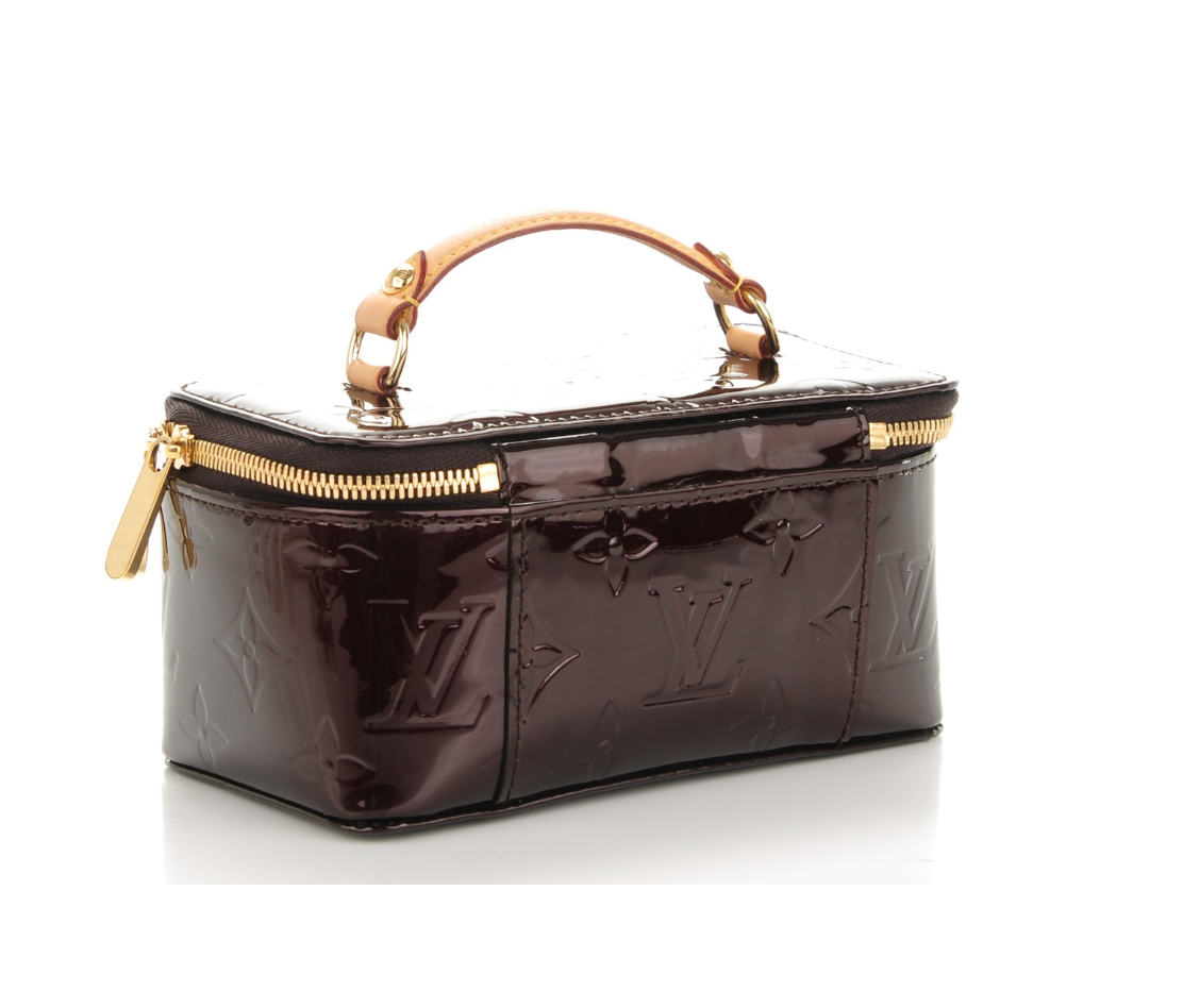 LOUIS VUITTON Amaranth Vernis Small 45 Jewelry Case