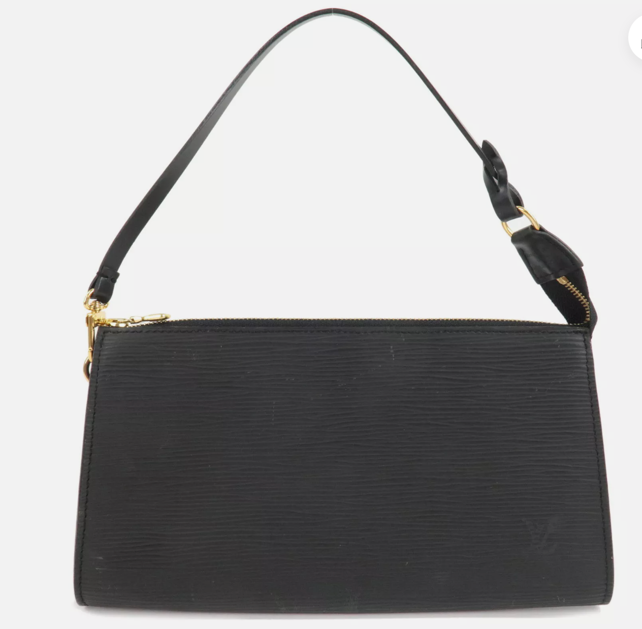 LOUIS VUITTON Black Epi Pochette