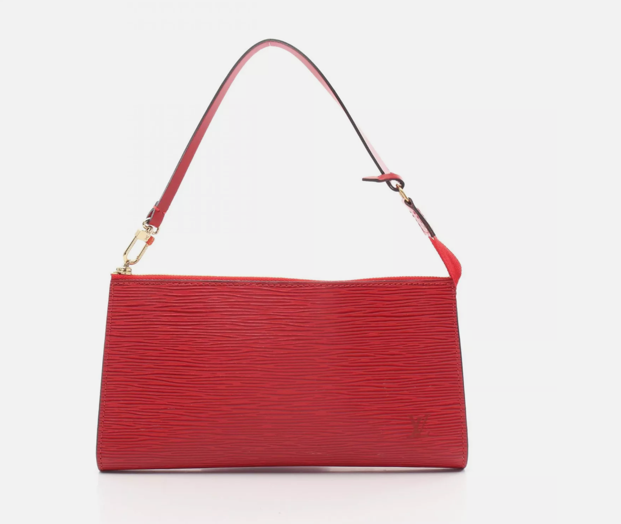 LOUIS VUITTON Red Epi Pouchette