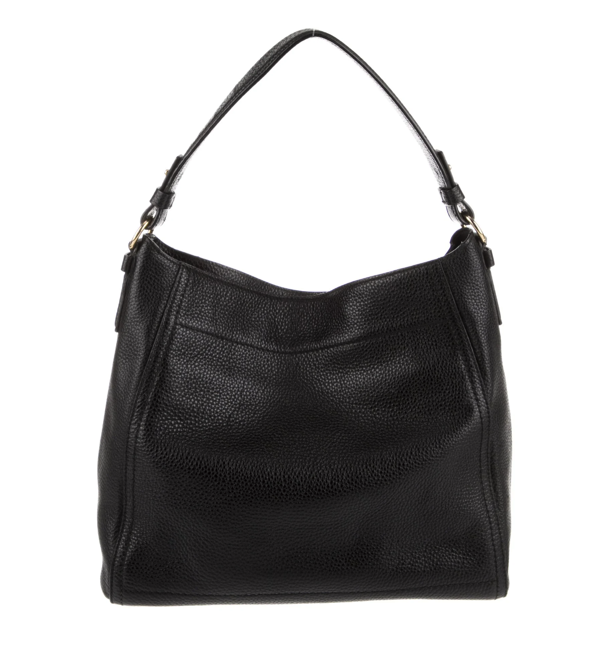 SALVATORE FERRAGAMO Black Ally Leather Hobo Bag