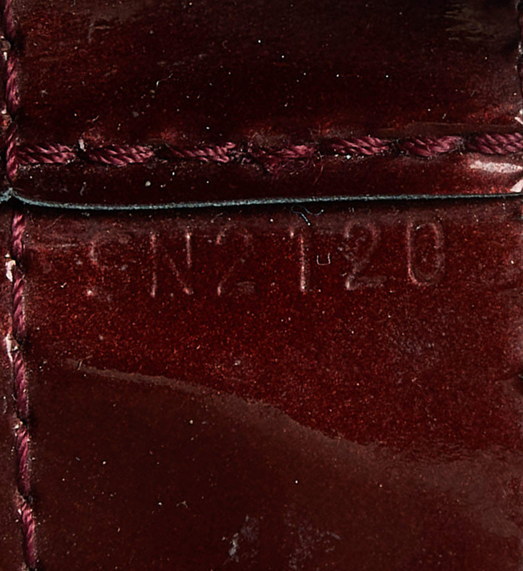 LOUIS VUITTON Amarante Monogram Vernis Wilshire MM