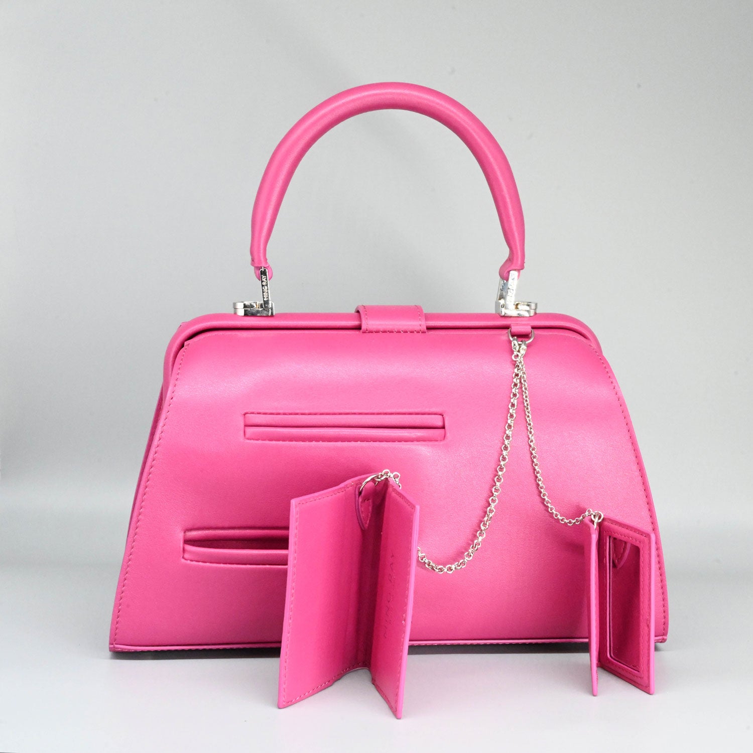 MING RAY Florence Calf Leather Handle Bag