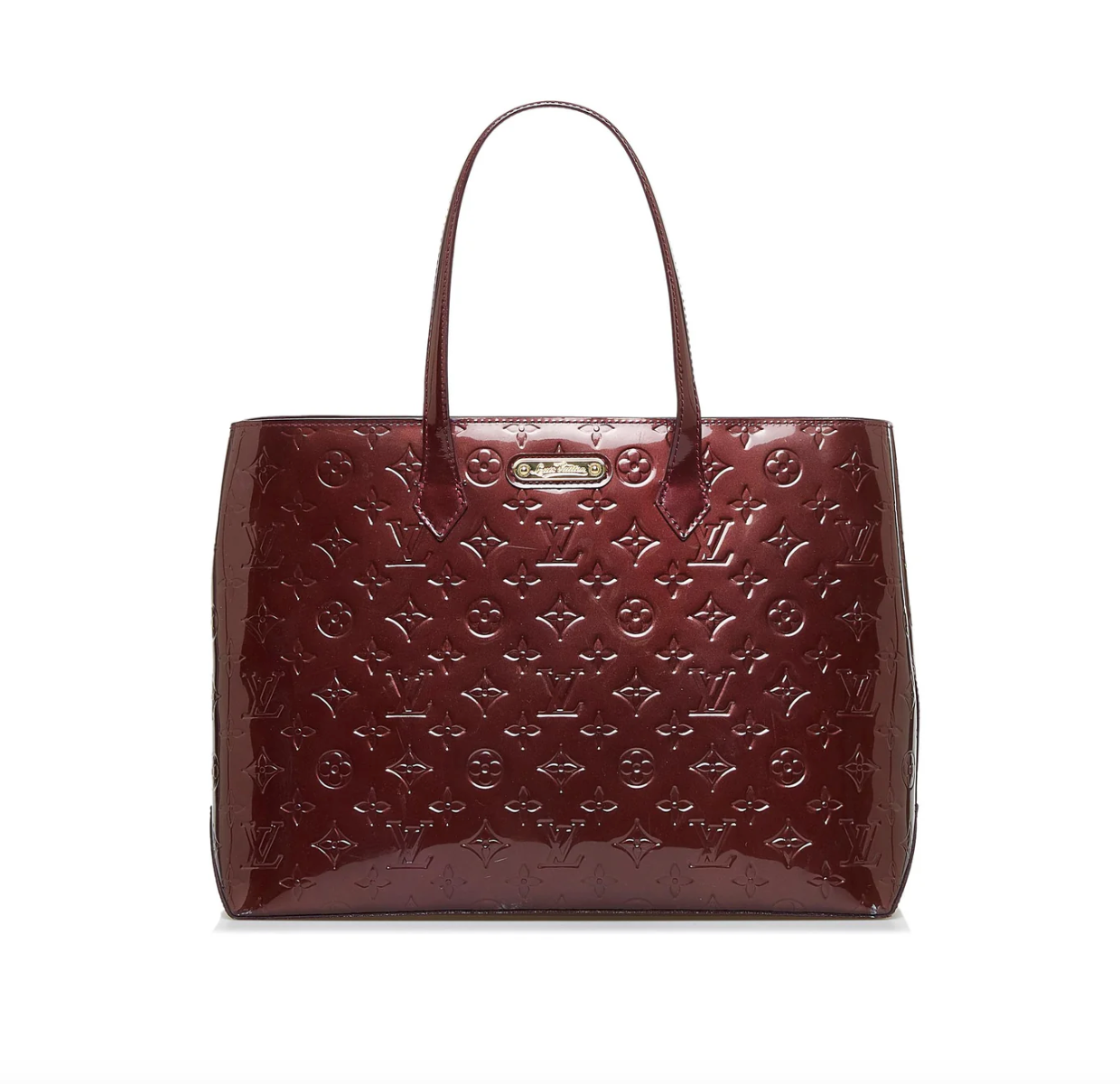 LOUIS VUITTON Amarante Monogram Vernis Wilshire MM