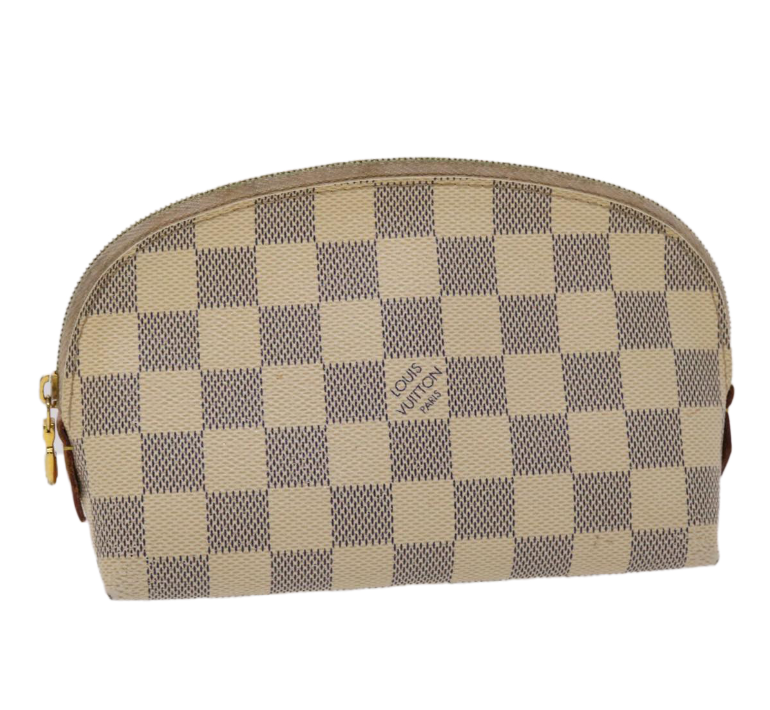 LOUIS VUITTON Damier Azur Pochette Cosmetic PM Pouch