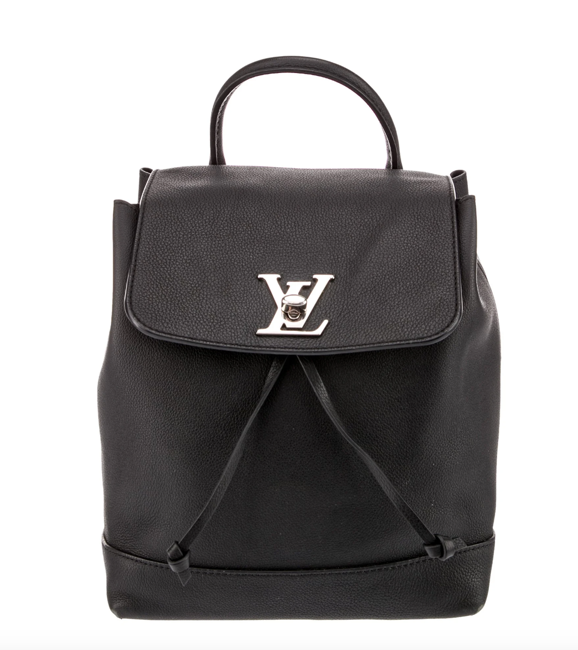 LOUIS VUITTON Black Taurillon Leather Lockme Backpack