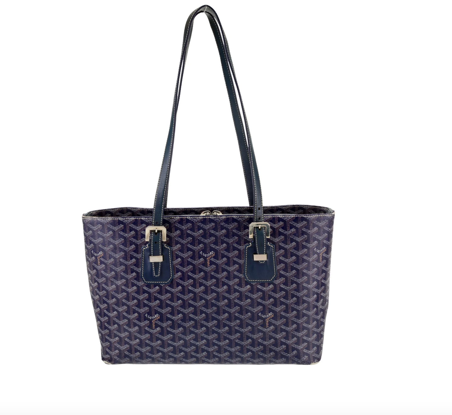 GOYARD Blue Goyardine Marie Galante MM