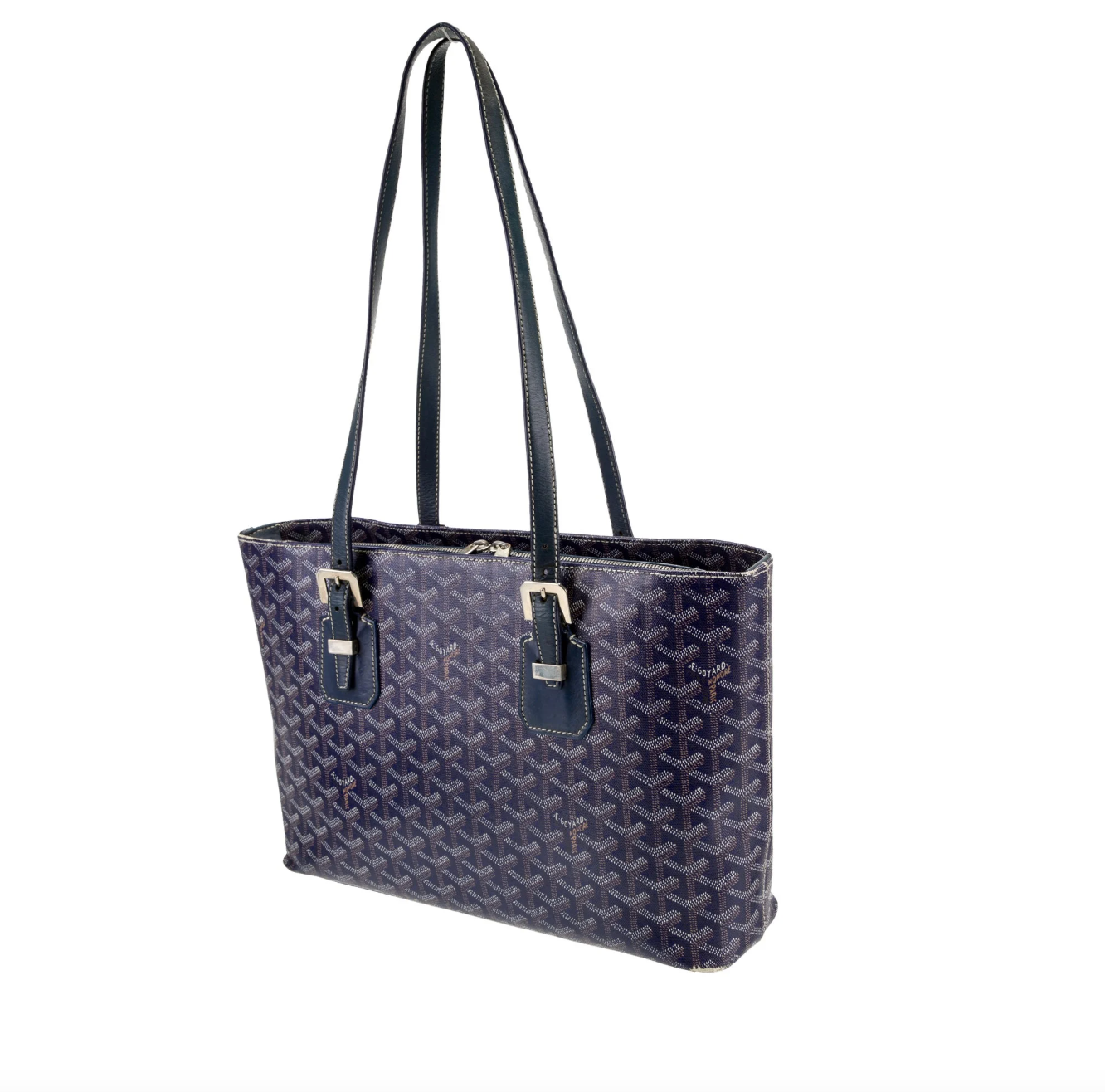 GOYARD Blue Goyardine Marie Galante MM