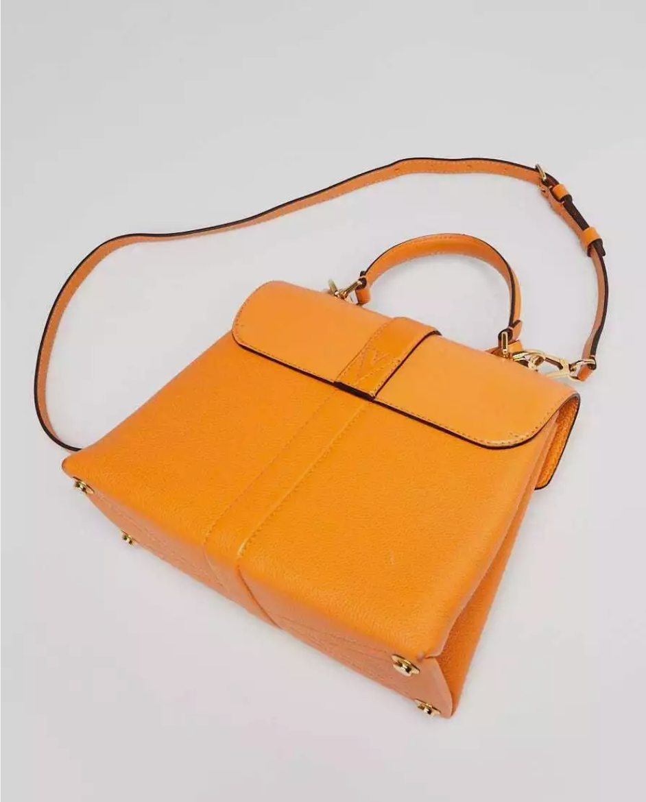 LOUIS VUITTON Amaretto Grained Smooth Calfskin Rose Des Vents PM