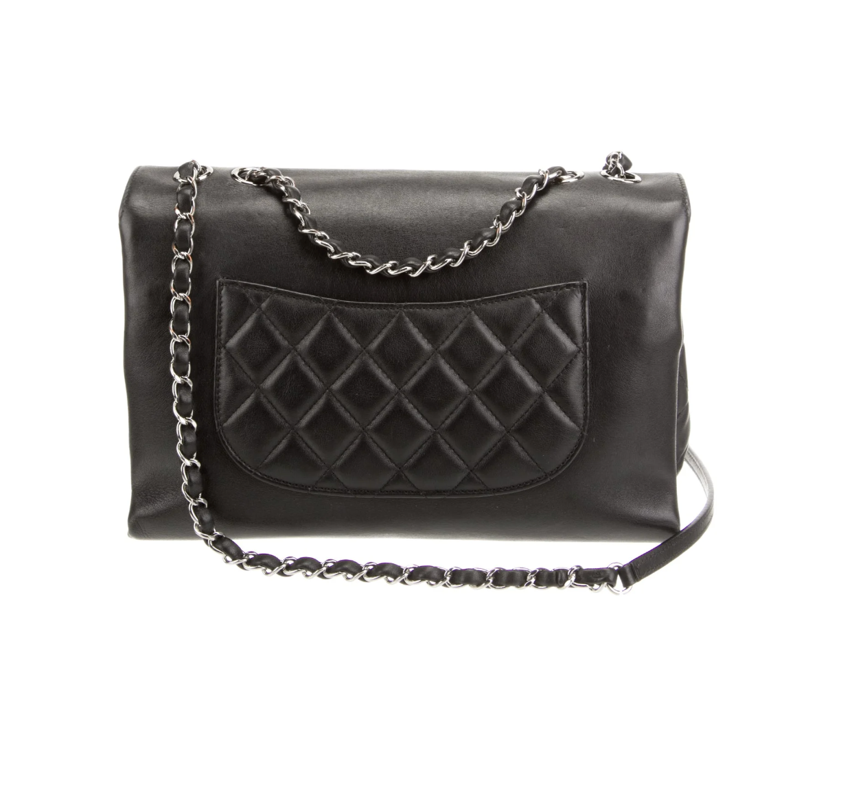 CHANEL Black Jumbo Tramezzo Flap Bag