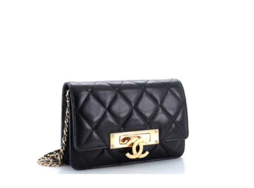 CHANEL Black Golden Class Wallet on Chain