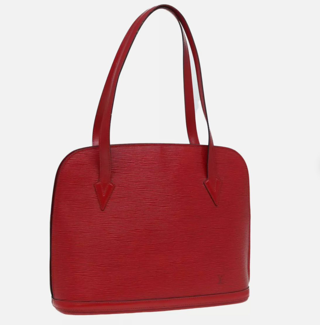 LOUIS VUITTON Red Epi Lussac Bag