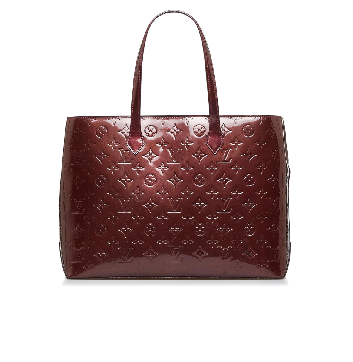 LOUIS VUITTON Amarante Monogram Vernis Wilshire MM