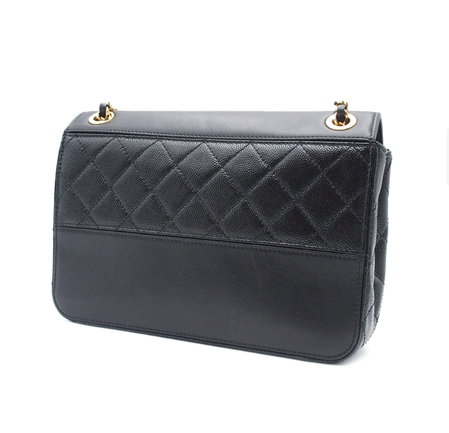 CHANEL Dark Grey Chevron Quilted 2.55 Reissue 225 Double Flap Bag