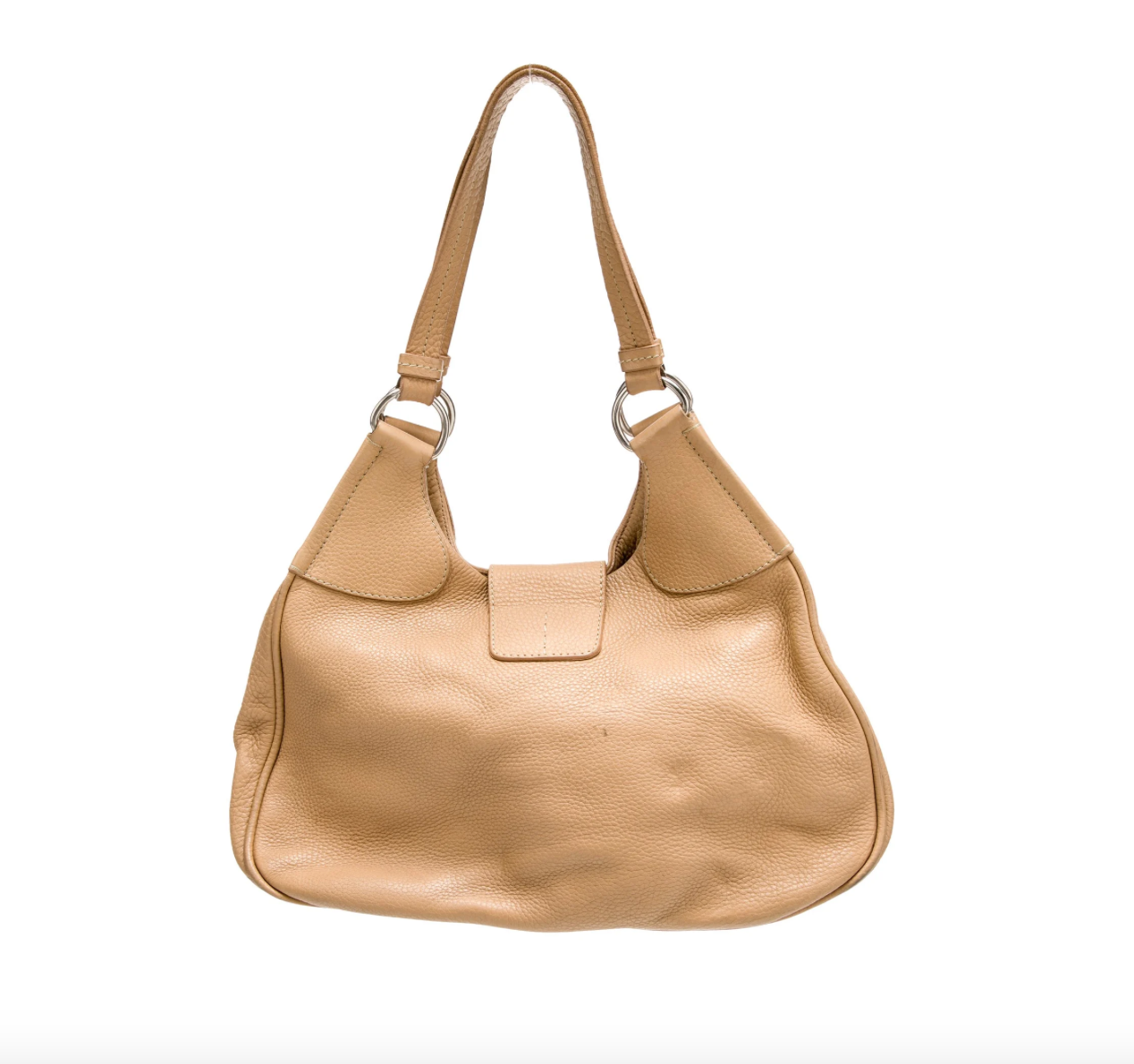 PRADA Vitelo Daino Leather Shoulder Bag