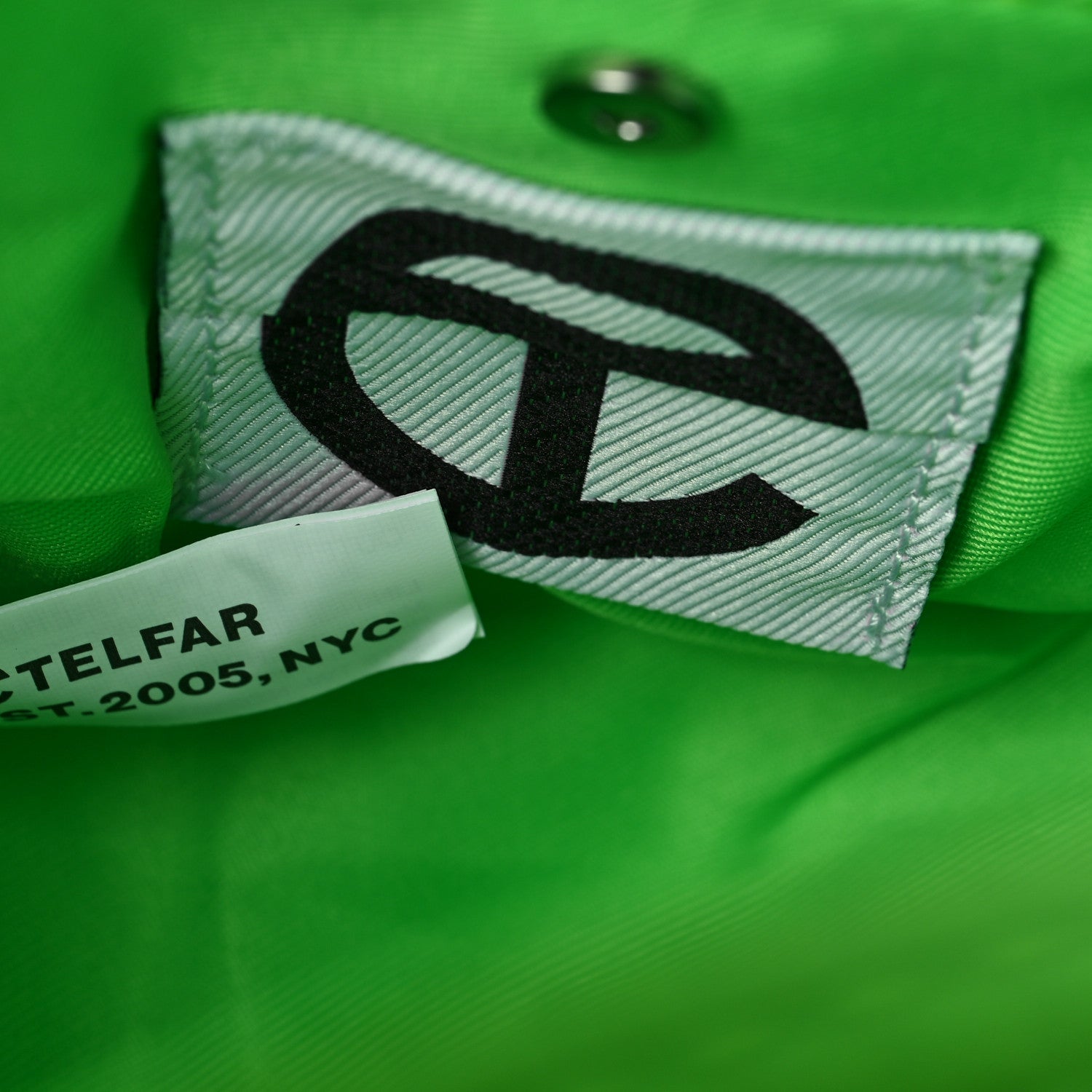 TELFAR Small Highlighter Green Shopping Bag