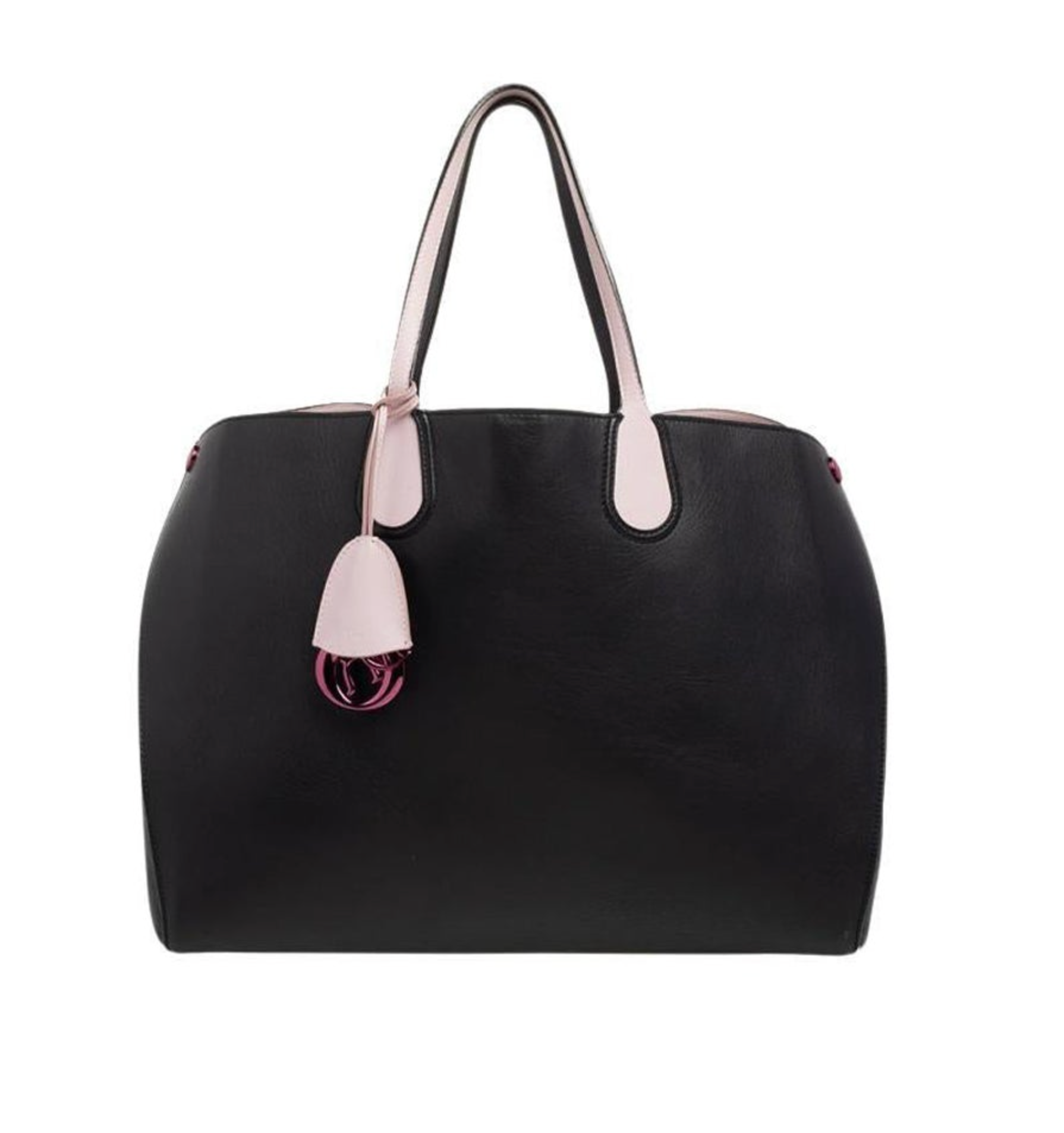 DIOR Black Leather Open Bar Tote