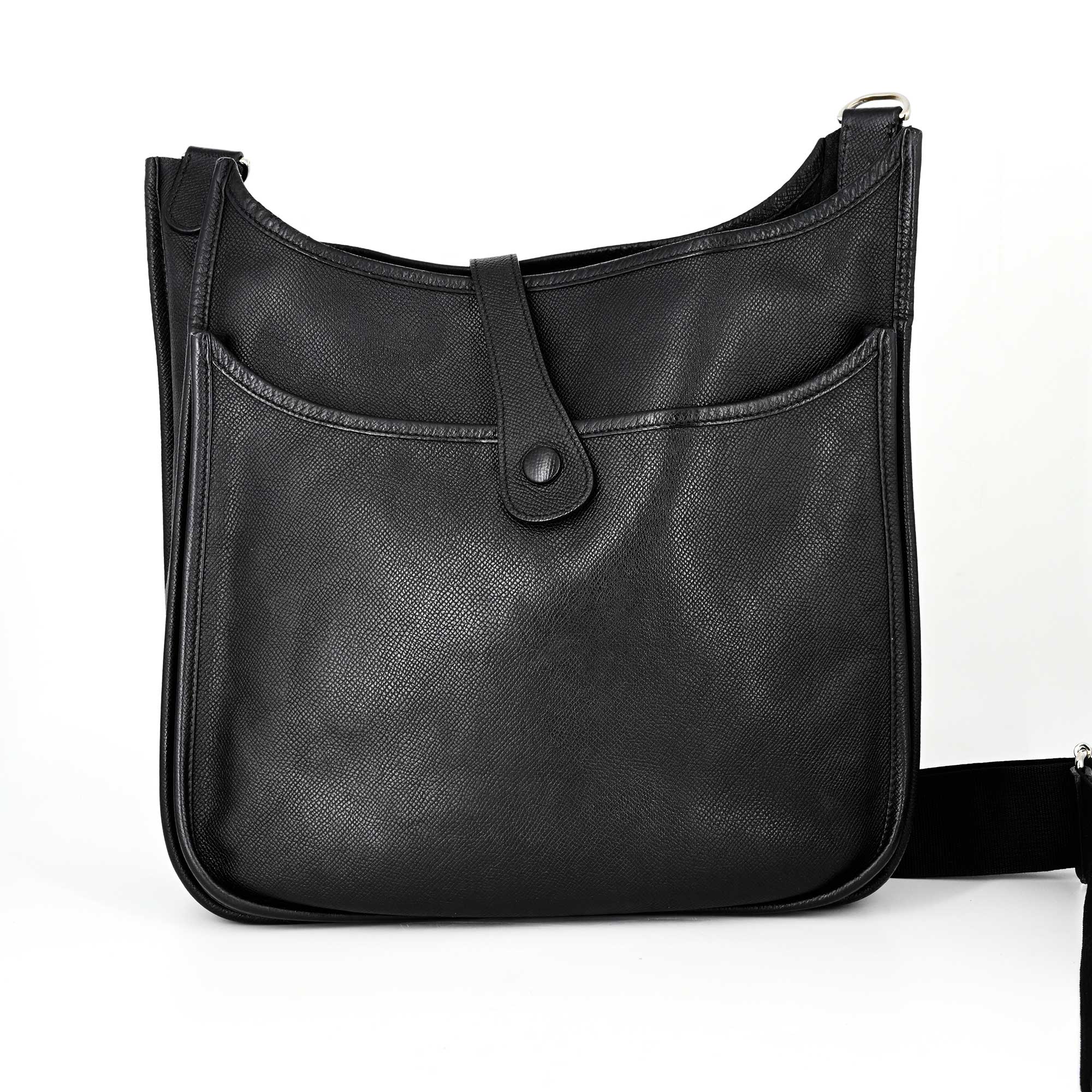 HERMES Black Evelyne III Crossbody GM Bag