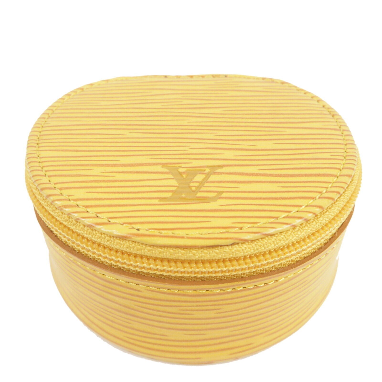 LOUIS VUITTON Yellow Epi Ecrin Bijoux Small8 Jewelry Case