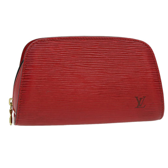 LOUIS VUITTON Red Epi Dauphine PM Pouch