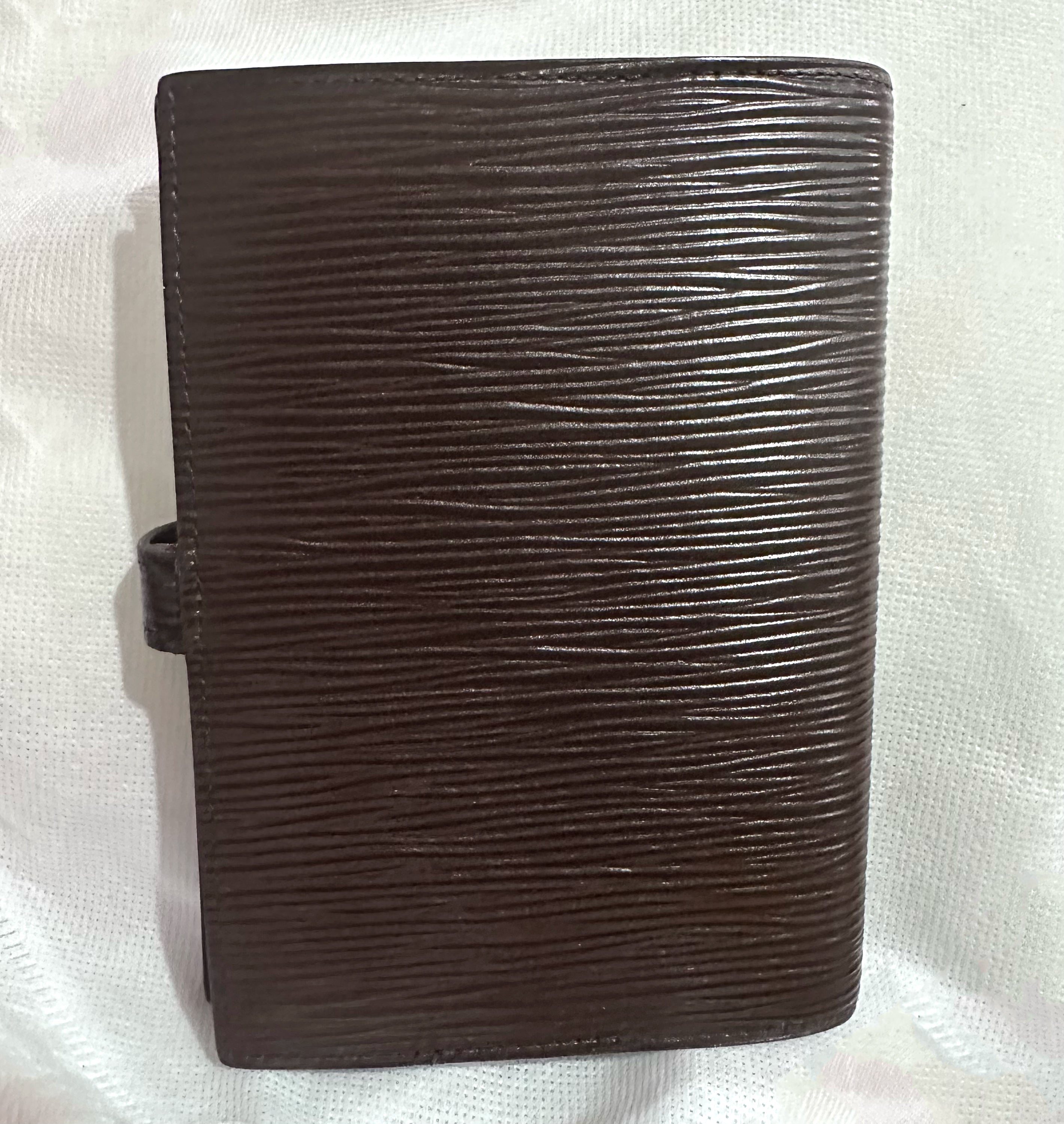 LOUIS VUITTON Brown Epi Agenda Cover PM