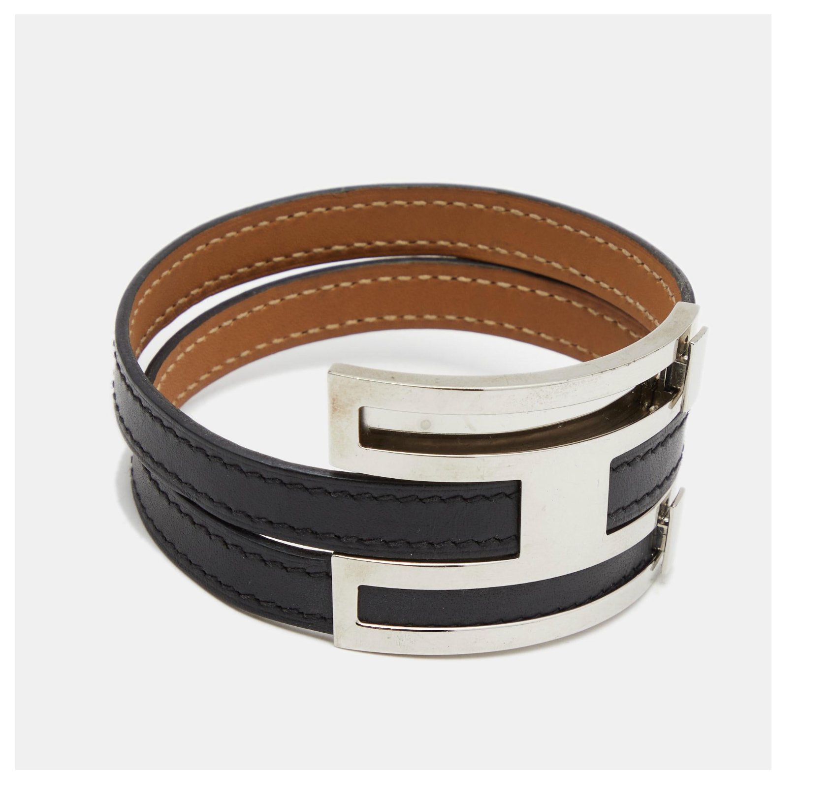 HERMES Pousse Pousse Adjustable H Bracelet