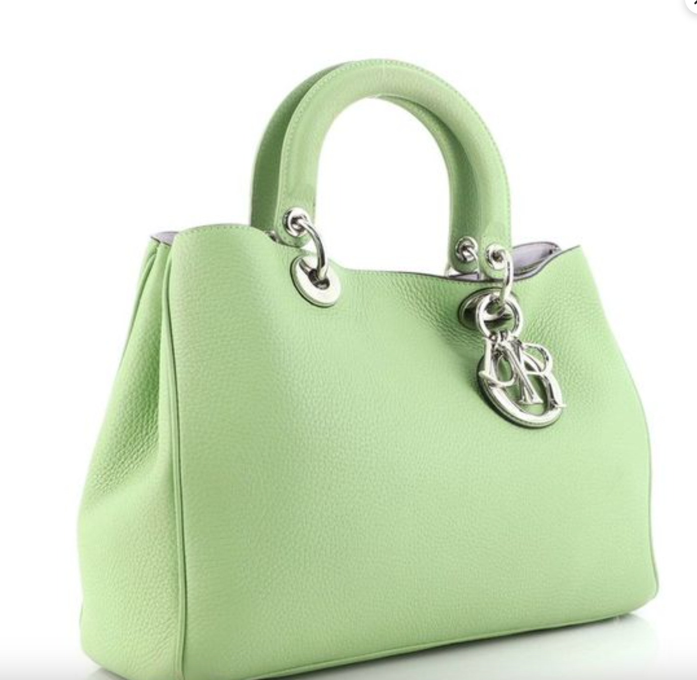 CHRISTIAN DIOR Green Diorissimo Tote