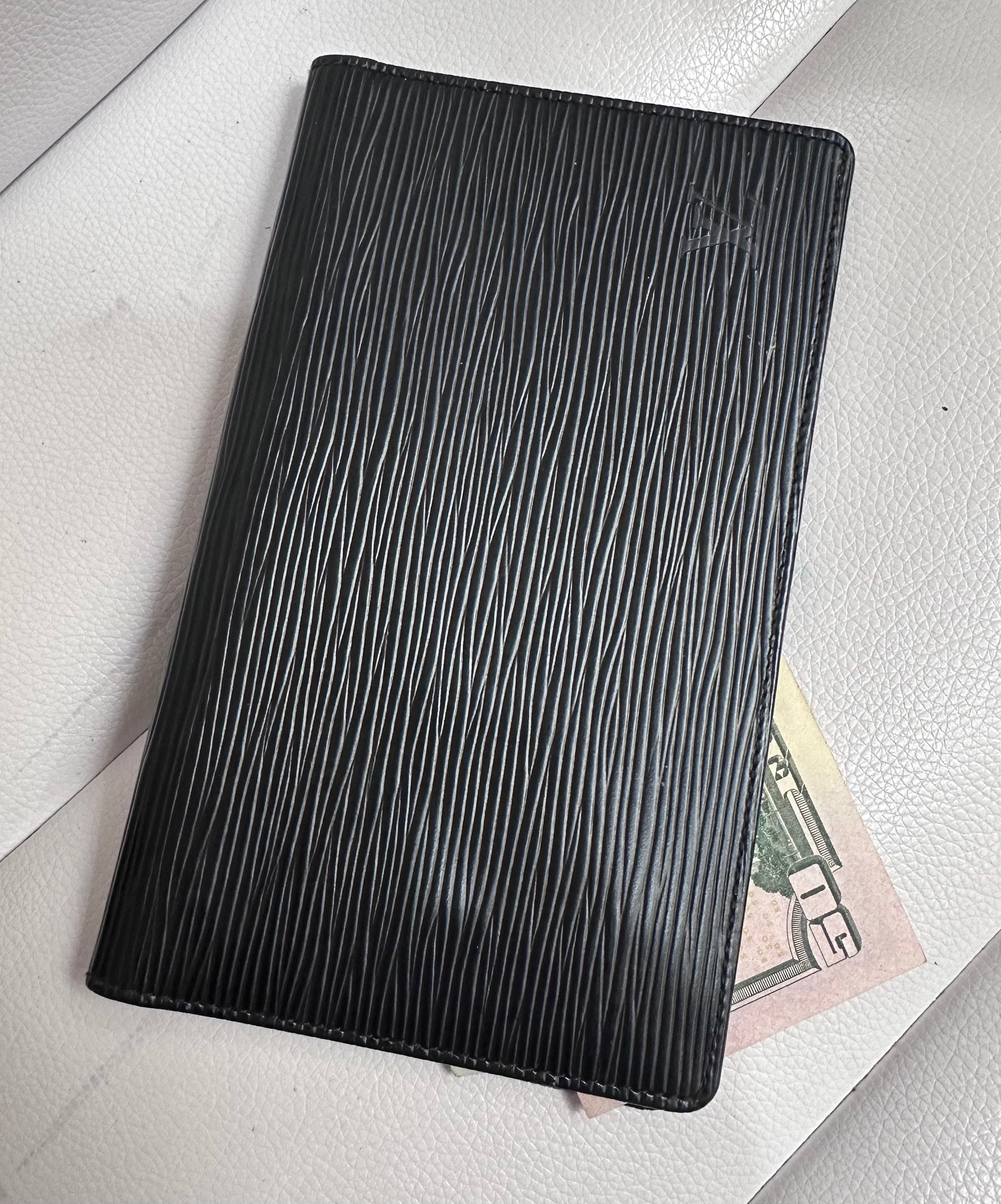 Louis Vuitton Black Epi Leather Bi-Fold Wallet