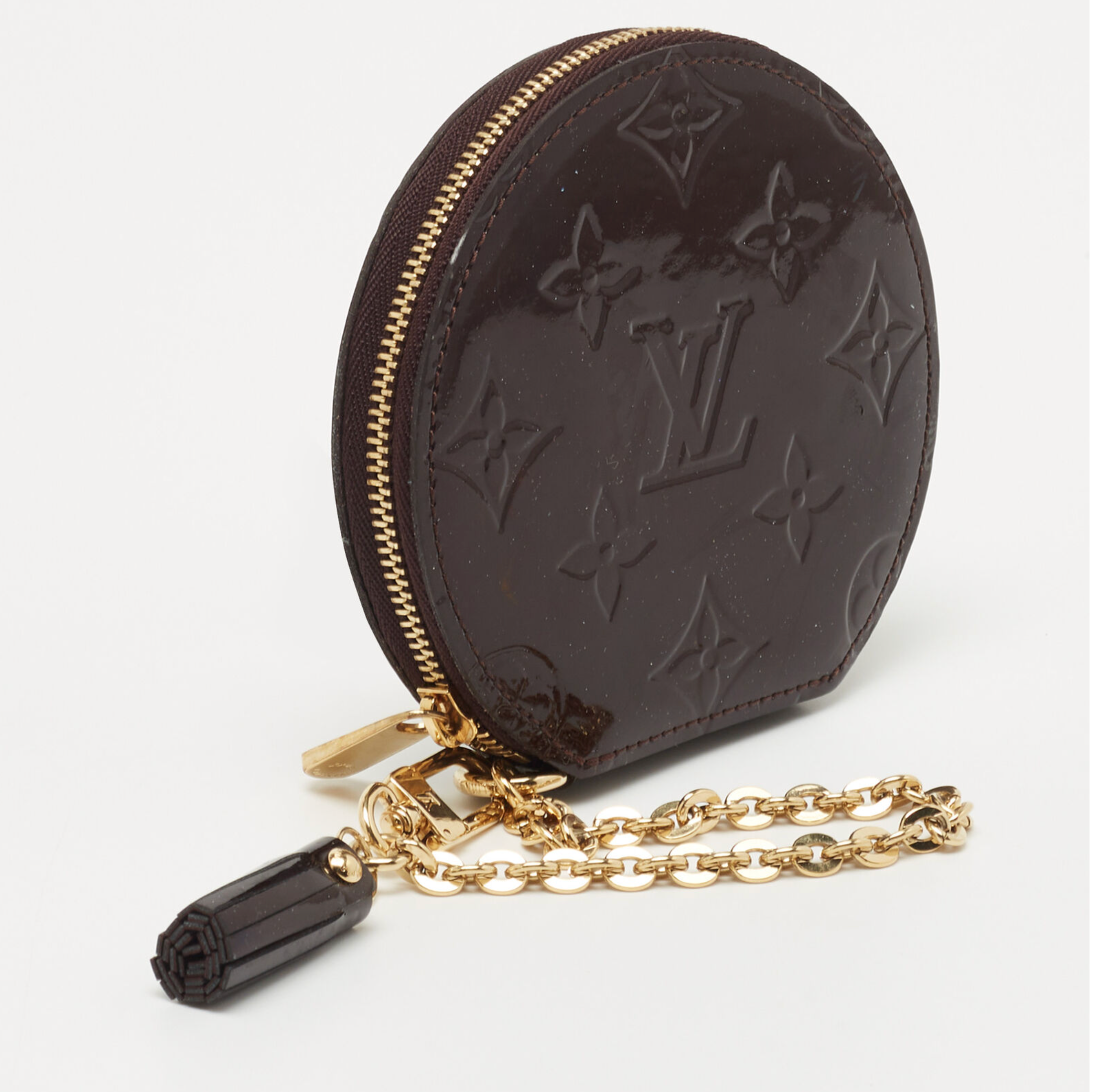 LOUIS VUITTON Amarante Vernis Porte Monnaie Coin Purse