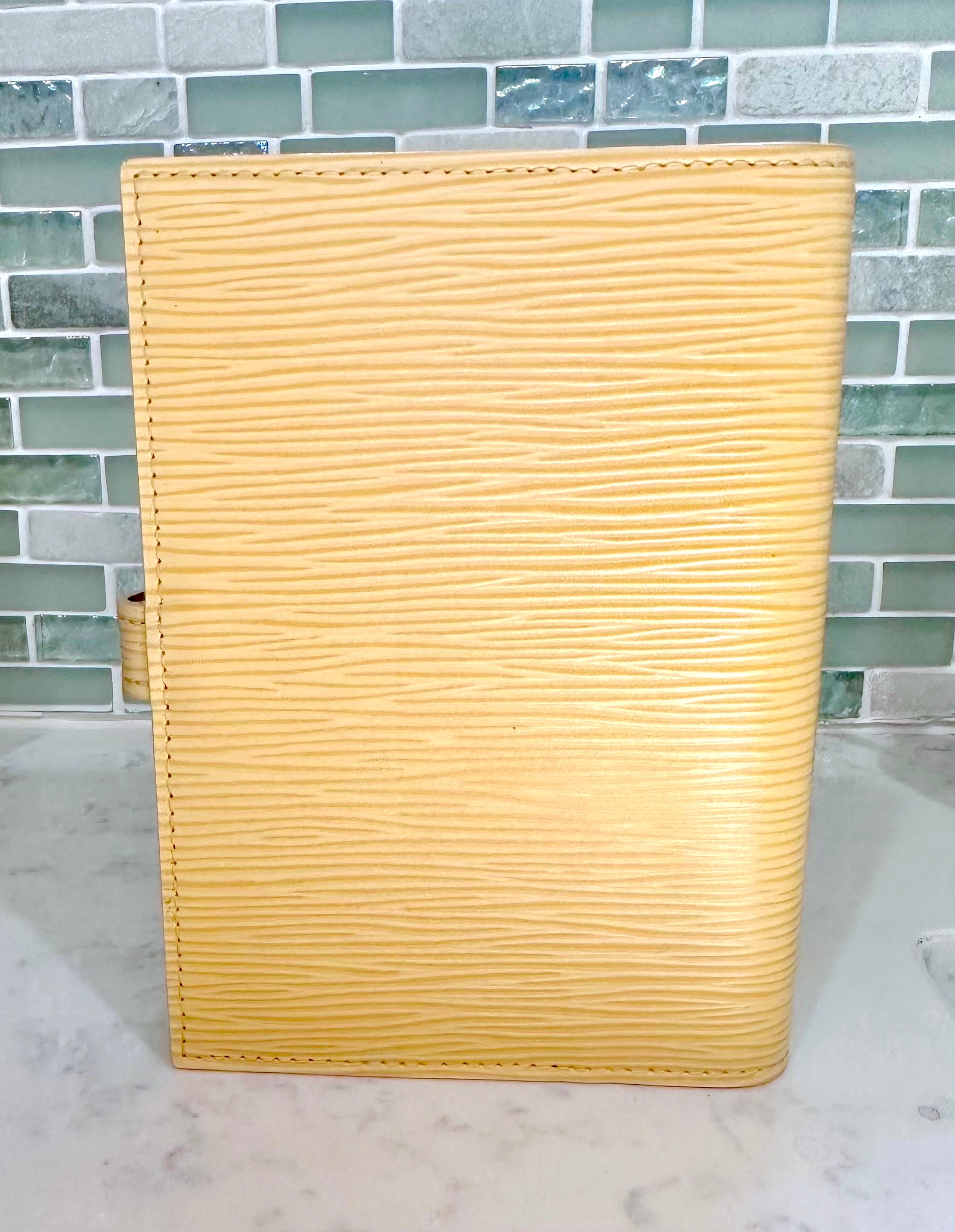 LOUIS VUITTON Yellow Epi Agenda Cover PM